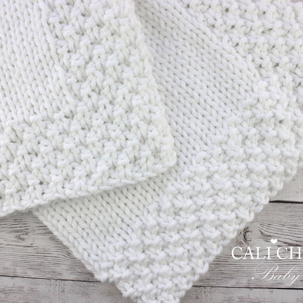 Knit Baby Blanket Pattern Frozen #165, Baby Blanket Knitting PATTERN, Beginner Knitting Pattern, DIY Knit Baby Blanket, Instant Download