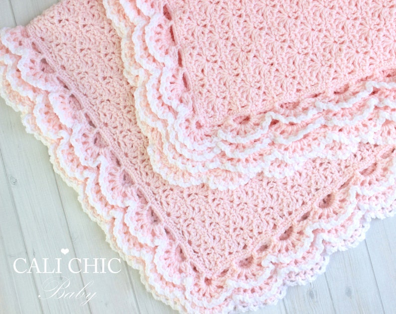Baby Blanket Crochet PATTERN 100, Crochet Baby Pattern Iris 100, DIY Baby Blanket Instant download PDF pattern image 3