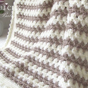 Crochet PATTERN 58, Easy Crochet Baby Blanket Pattern Teddy Bear, DIY Baby Blanket Instant Download PDF Pattern image 4