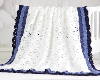 Baby Blanket Pattern 148, Crochet Pattern Ariel #148, DIY Crochet Baby Blanket - Instant download PDF pattern