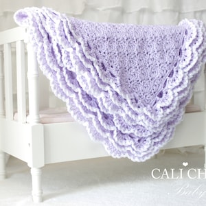 Baby Blanket Crochet PATTERN 100, Crochet Baby Pattern Iris 100, DIY Baby Blanket Instant download PDF pattern image 4