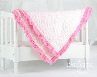 Crochet Baby Afghan Blanket PATTERN, Baby Blanket Pattern Flora 44, Crochet Afghan Pattern, DIY Baby Blanket Instant PDF Pattern Download