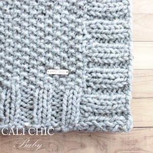 Patroon babydeken gebreid: grof, uniseks, gemakkelijk op te werken (pdf-patroon) afbeelding 6