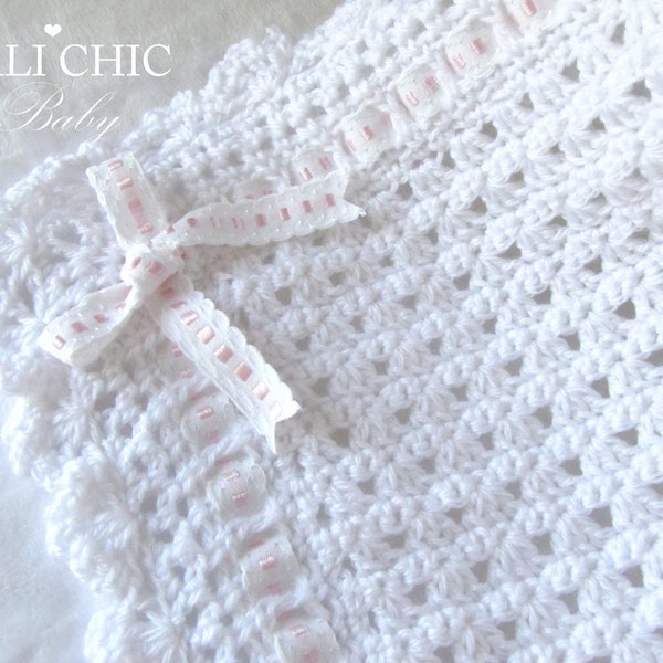 Crochet PATTERN 41, Christening Blanket Pattern 41, Baby blanket pattern, Angel 41, Instant Download PDF