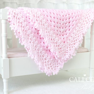 Crochet Baby PATTERN, Baby Blanket Crochet Pattern Freesia 143, Blanket Pattern, DIY Baby Blanket Instant PDF Pattern Download image 1