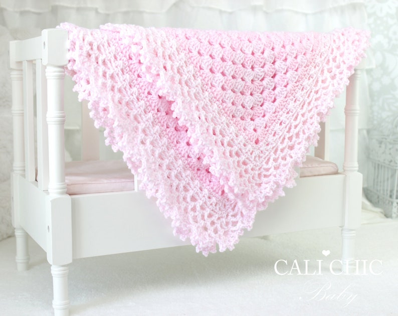 Crochet Baby PATTERN, Baby Blanket Crochet Pattern Freesia 143, Blanket Pattern, DIY Baby Blanket Instant PDF Pattern Download image 1