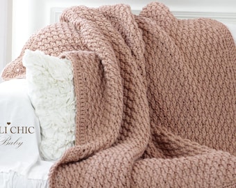 Crochet Throw Blanket Pattern: Vienna #571 Easy DIY (PDF Download)