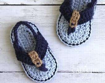 Crochet Baby Shoes PATTERN 312, Malibu Baby Flip Flops Pattern, Baby Shoes Crochet Pattern, Instant Download PDF Pattern