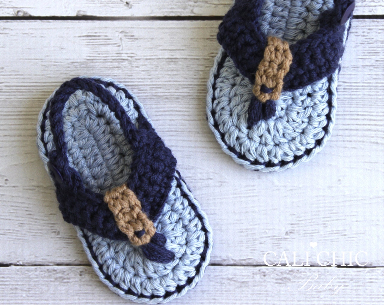 Knitted baby store flip flops