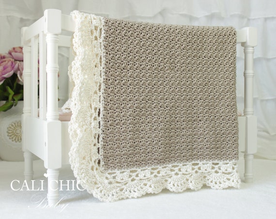 Elegant crochet baby blanket hotsell