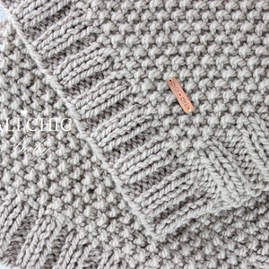Knitting Blanket PATTERN, Knit Baby Blanket Pattern Manchester #132, Baby Afghan Pattern, includes 2 Patterns, No Risk Swap on All Patterns!