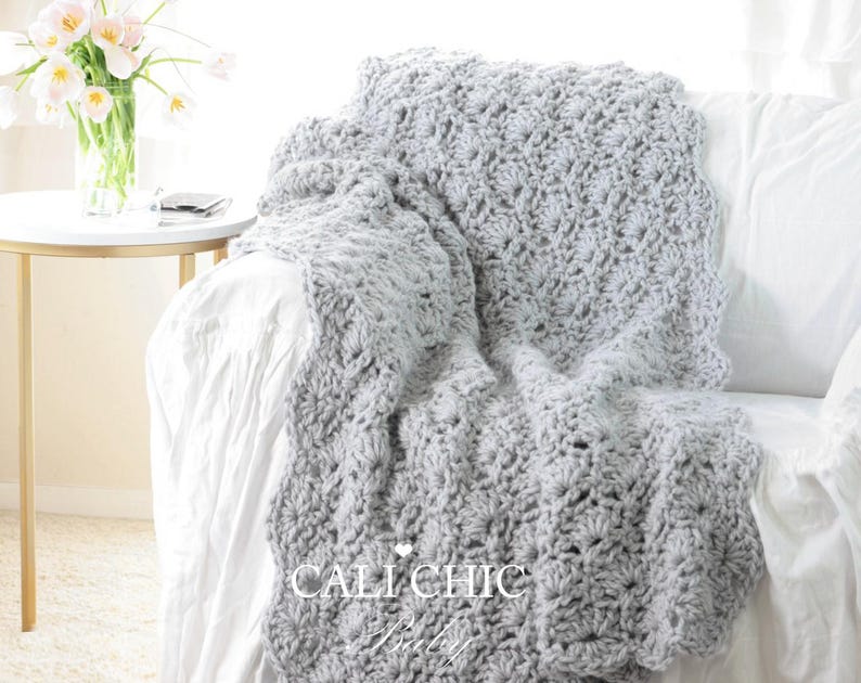 Crochet Baby Blanket Pattern: Viola #33, Bulky Yarn (PDF Download) image 5