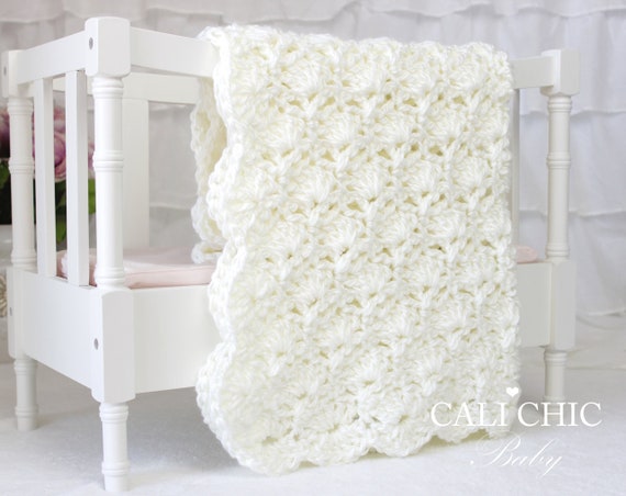 Crochet Baby Blanket Pattern: Viola #33, Bulky Yarn (PDF Download)
