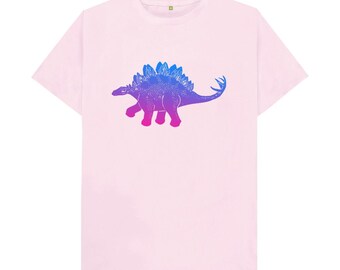 Side-eye Stegosaur organic cotton t-shirt