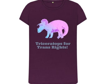 Trans Rights Triceratops - tailored fit