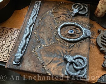 Hocus Pocus Book- Large Version-llustrated Movie Novelization-Winifred Sanderson's  Leather Spellbook-Made to Order