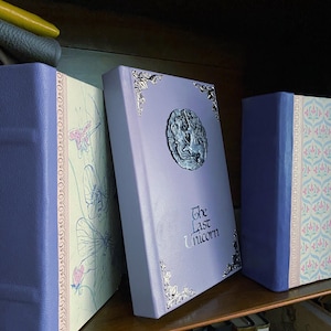 The Last Unicorn Book: Leather Bound, Antique, Lilac Wood Version, (by Peter S. Beagle) image 4