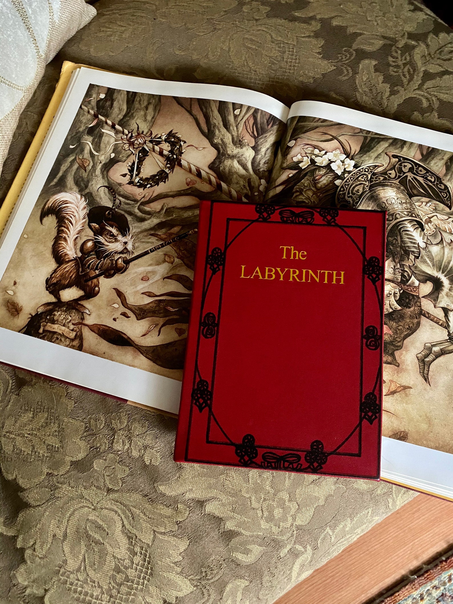 Labyrinth Book book by A.C.H. Smith Leatherbound Hardcover Etsy