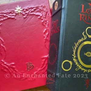 NEW The Lord of the Rings-Leatherbound Book-with illustrations and Maps and sprayed edges-LOTR image 6