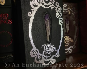 NEW! The Dark Crystal Book with real crystal shard-black with silver version
