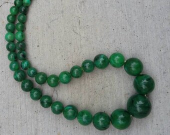 Fabulous Vintage Faux Malachite in Plastic