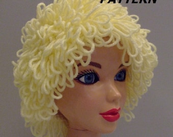 Wig Hair, Curly DIY CROCHET PATTERN