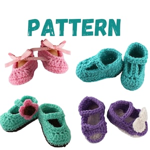 Cute Mary Janes Baby Booties Easy CROCHET PATTERN