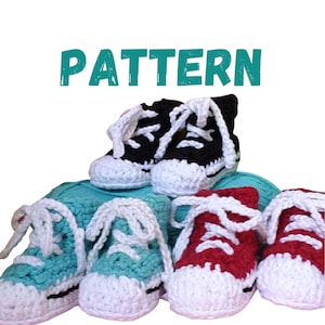Cute Converse Baby Booties Easy CROCHET PATTERN
