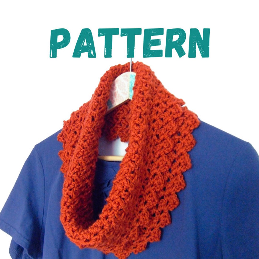 Crochet Cowl Infinity Scarf Pattern | Easy Beginner Project (PDF ...
