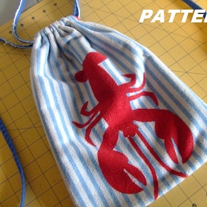 Rope Backpack DIY Sewing PATTERN