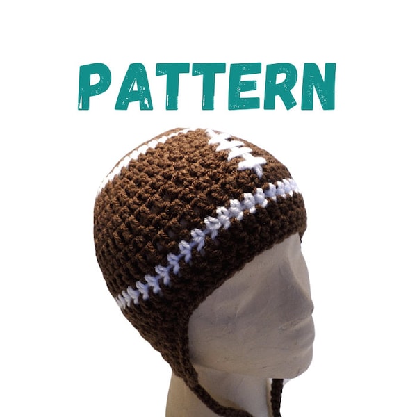 Football Beanie DIY CROCHET PATTERN