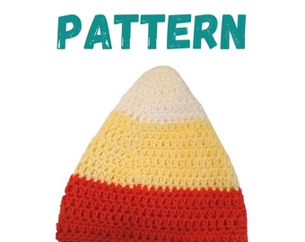 Candy Corn Beanie DIY CROCHET PATTERN