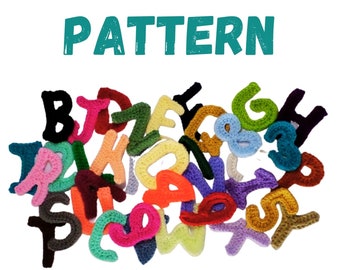 ABC Letters and Numbers Montessori Sensory Play Shapes CROCHET PATTERN