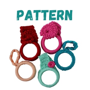 Dish Towel Ring, 3 styles DIY CROCHET PATTERN