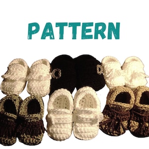Loafers Baby Booties Easy CROCHET PATTERN