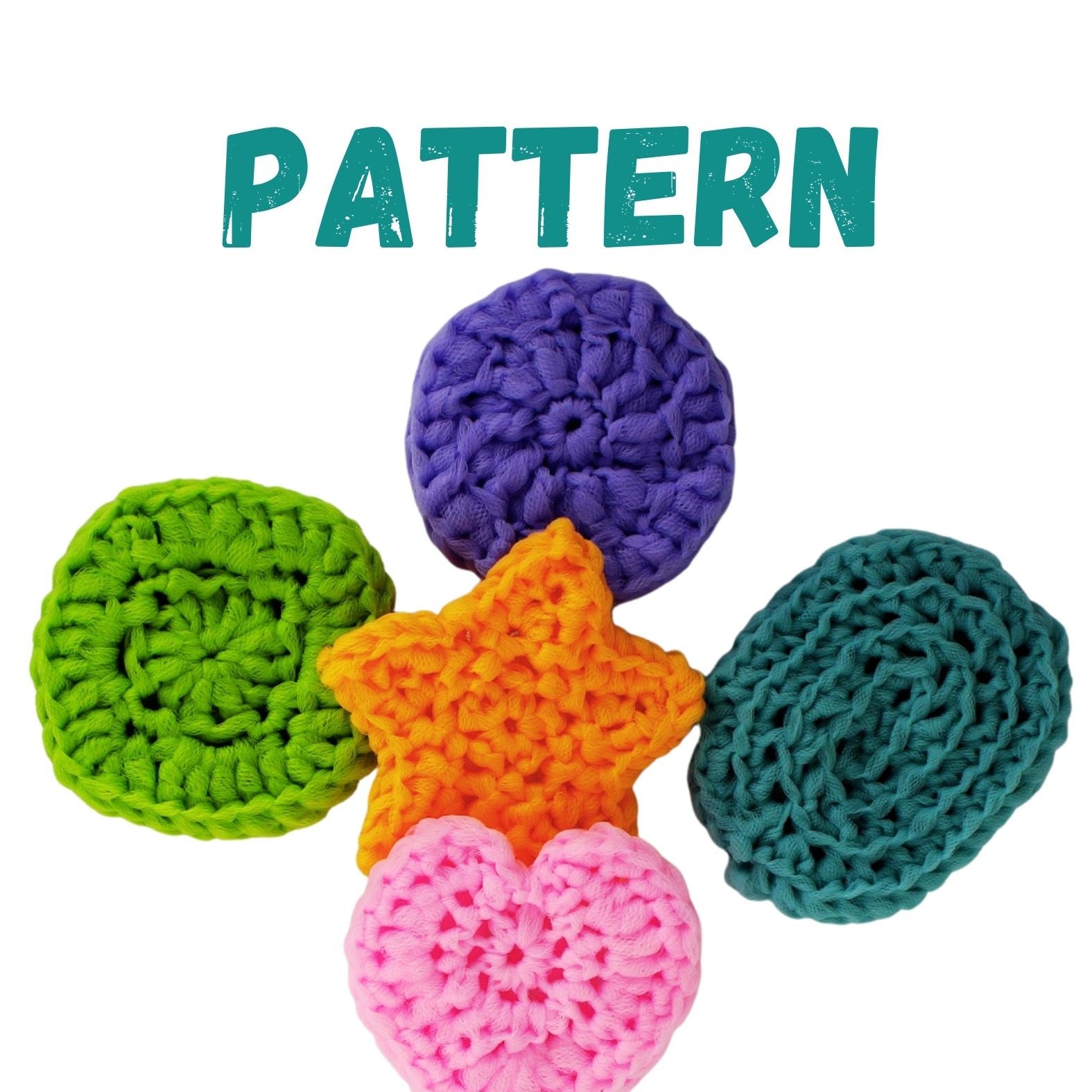 Lip Scrub and Face Scrub Montessori Sensory Play Shapes Easy CROCHET PATTERN