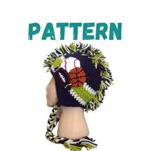 Beanie Sports Mohawk Easy CROCHET PATTERN