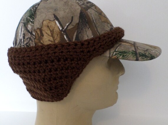Ear Warmer Baseball Cap Crocheted 