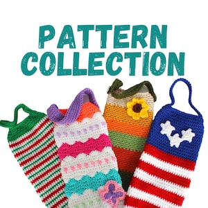 Grocery Bag Holders for Every Season Collection, DIY CROCHET PATTERN