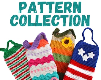 Grocery Bag Holders for Every Season Collection, DIY CROCHET PATTERN