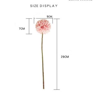 2 Sets Pink Artificial Allium Giganteum Flowers - High Quality Fabric Blooms