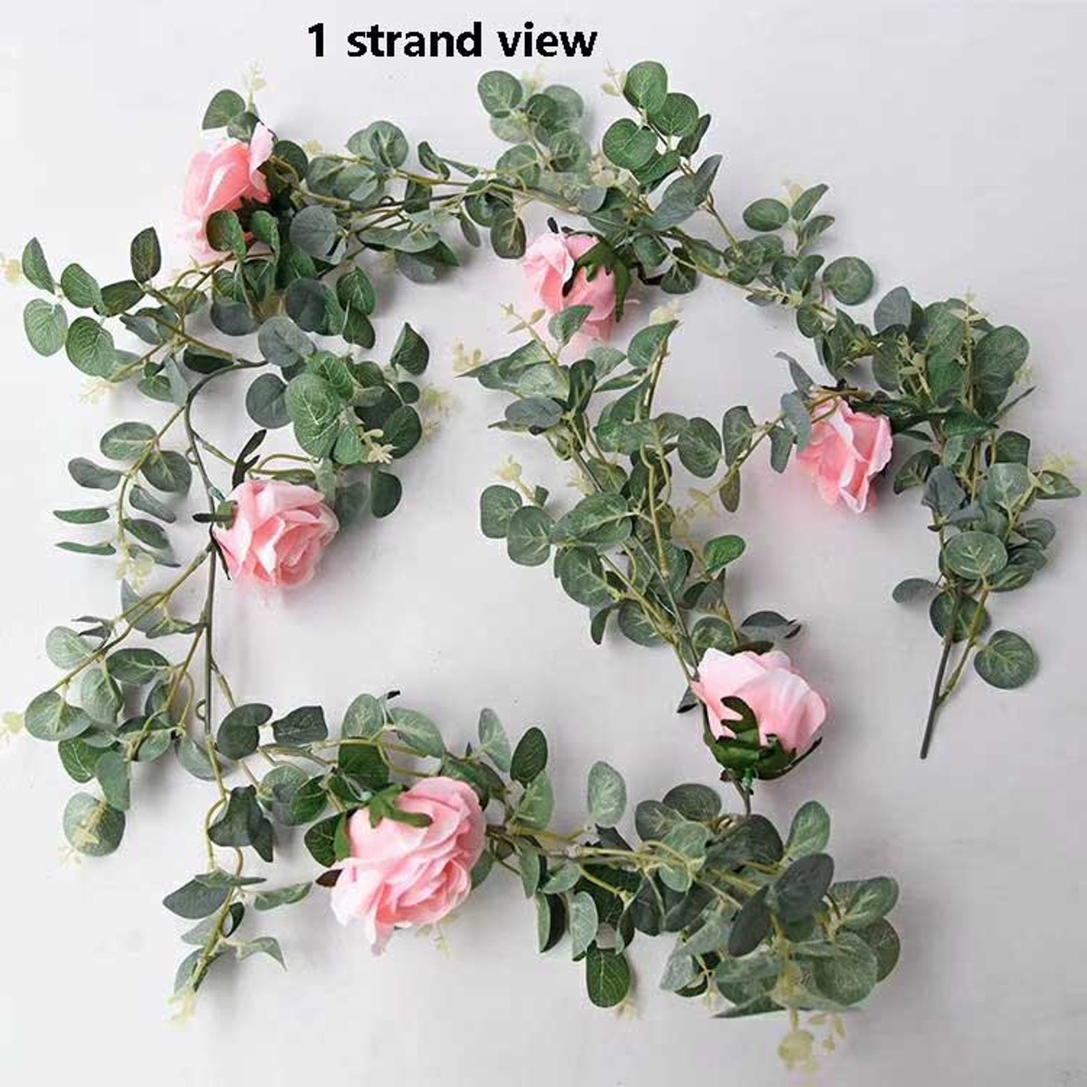 Artificial Flower Simulation Garland Vine Rose Garland Green Etsy UK