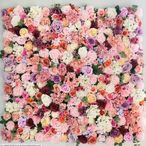 New Customized Beautiful Flower Wall For Wedding Photography Backdrop Artificial Simulation Flower Wall  for Special Event Party Decor Panel