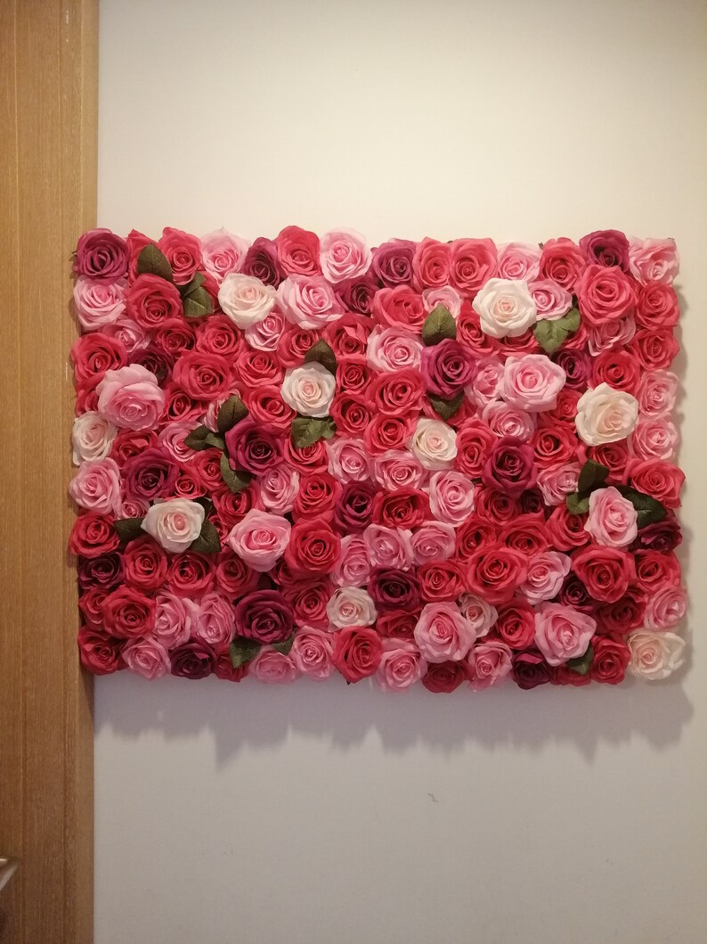 Fake Flower Wall for Wedding Photography Backdrop Simulation Etsy