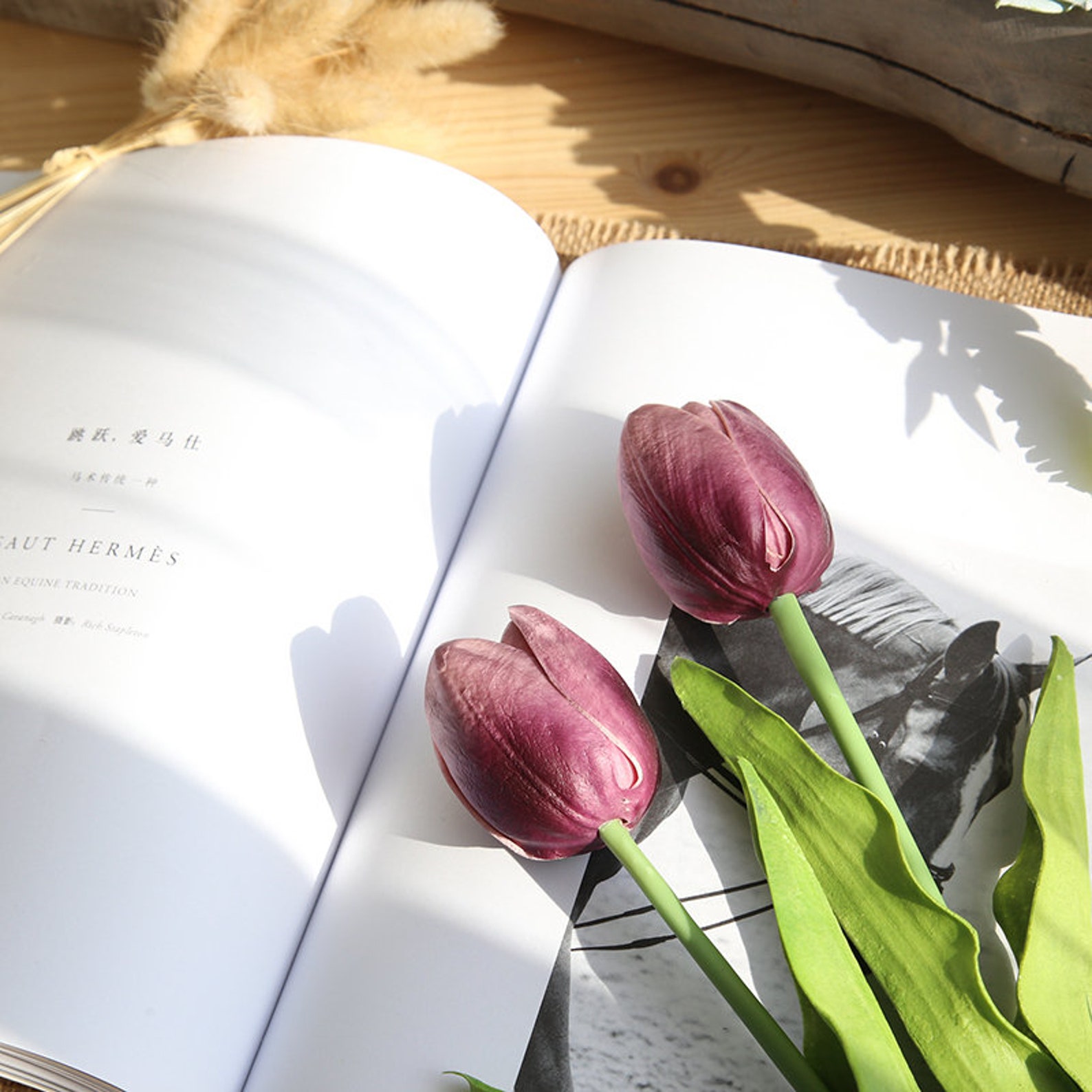 Real Touch Tulips PU Foam Soft Flowers Length Etsy