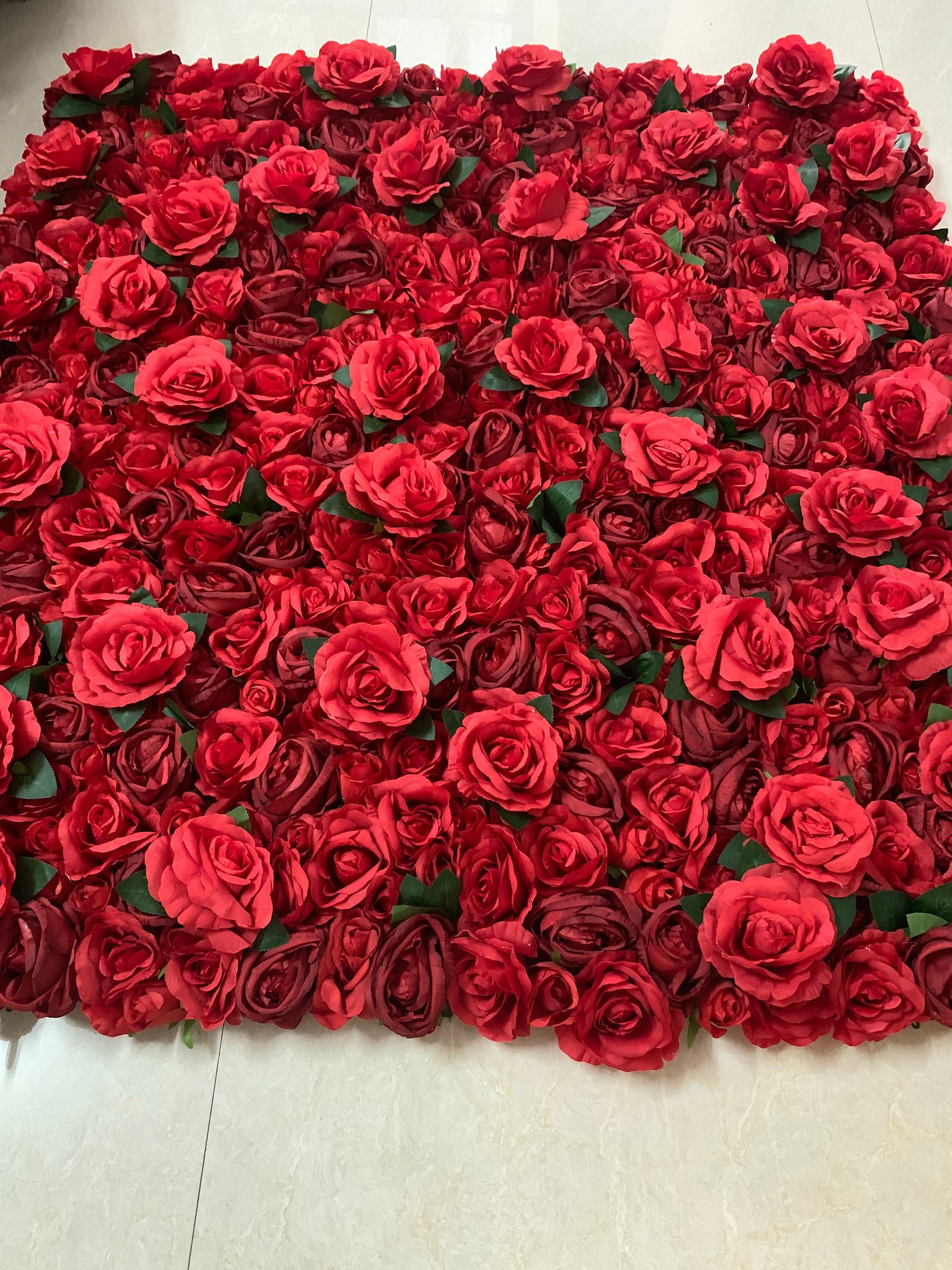 Full Red Rose Wedding Flower For Romantic Photography Backdrop | Etsy