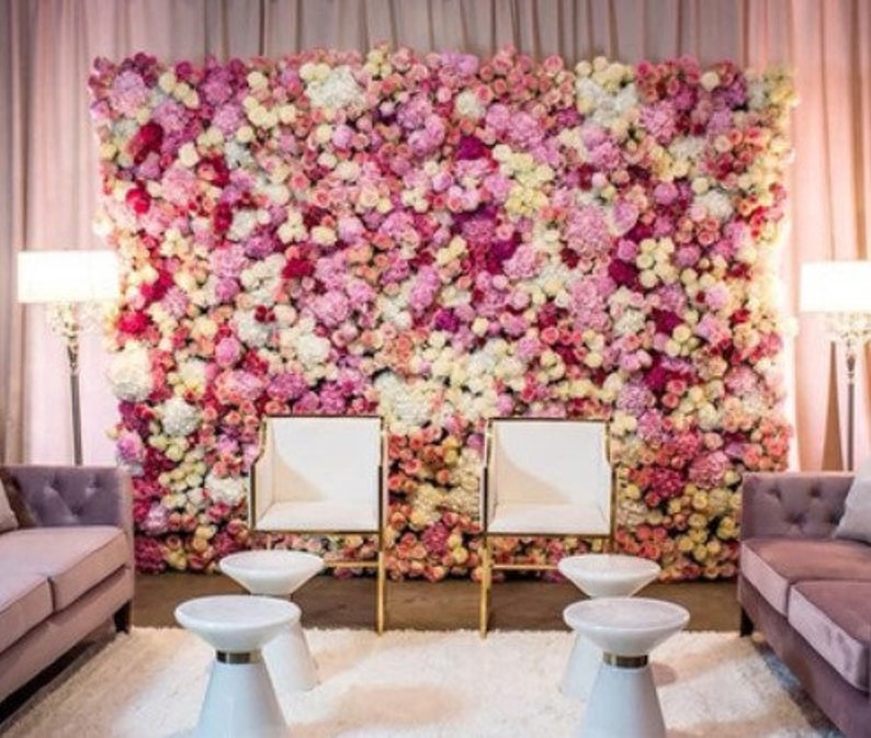 Floral Wall for Wedding Arrangement Fake Flower Wall For Etsy
