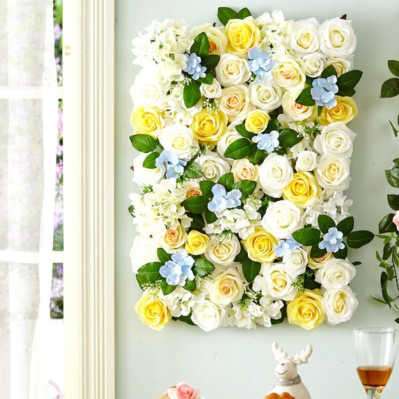 Artificial Flower Wall Simulation Floral Backdrops for Etsy