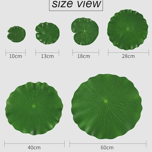 Artificial Floating Lotus Leaf  PE Foam Leves Water Lily Leaf Floating Home Graden Pool Plants Decoration No Flowers