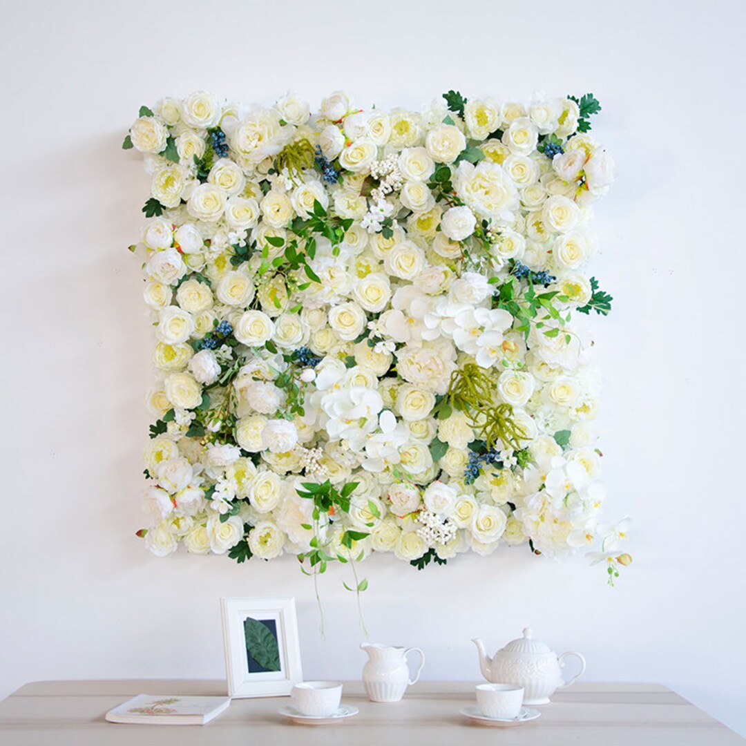 3D Floral Wall for Wedding Arrangement Fake Flower Wall for Etsy